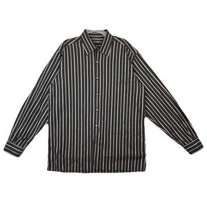 Ermenegildo Zegna Mens XL Dress Shirt Button Down Stripe Casual Sprezzatura